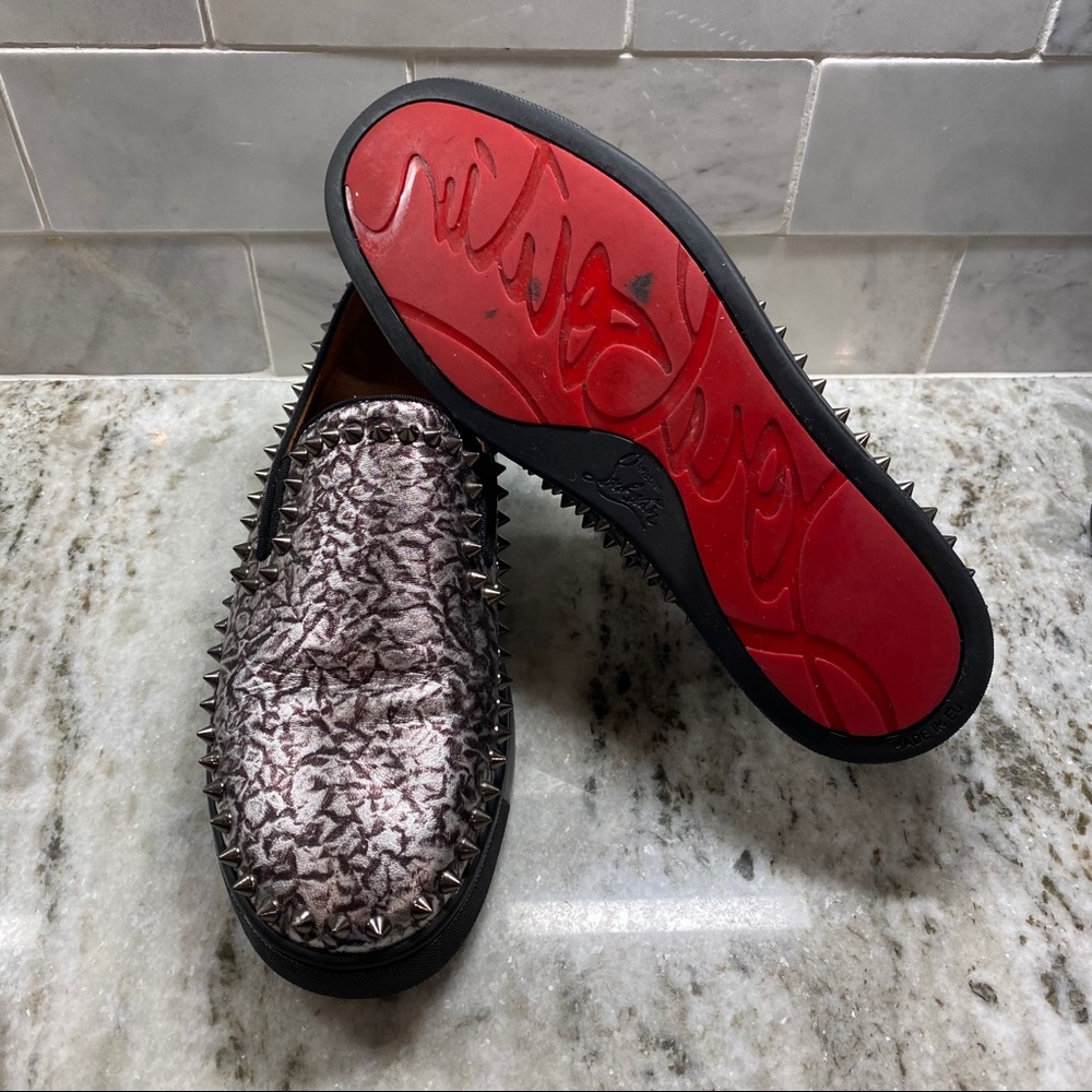 EU 41 Christian Louboutin Pik Boat Slip On Shoes